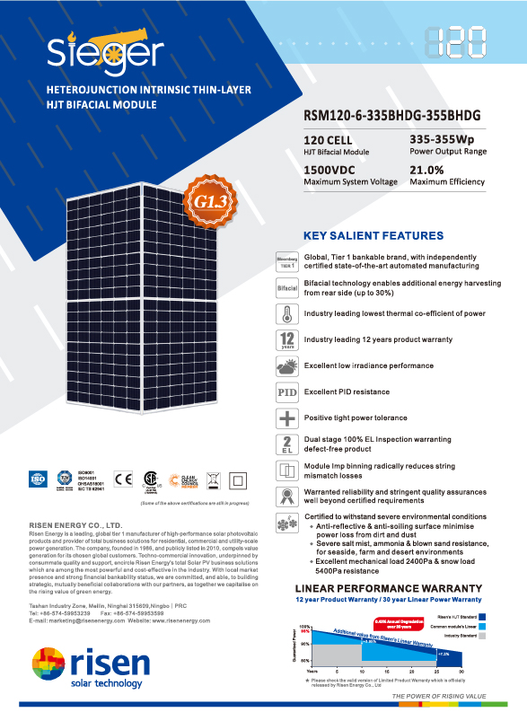 HJT risen datasheet