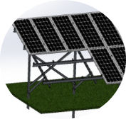 ground mount system for solar farms
